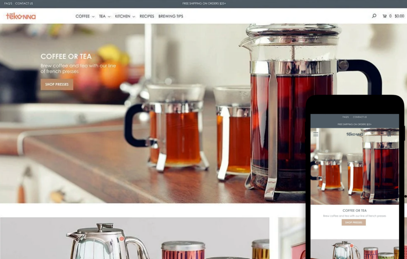 Icon is a Shopify theme that offers a clear, modern and well-structured design. 